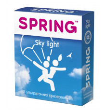 Ультратонкие презервативы SPRING SKY LIGHT - 3 шт.