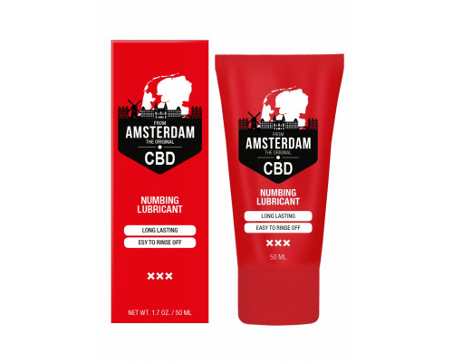 Пролонгирующий лубрикант Numbing CBD from Amsterdam - 50 мл.