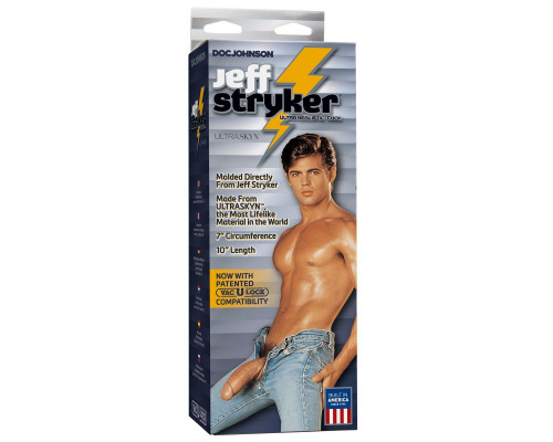 Заказать Фаллоимитатор Jeff Stryker ULTRASKYN 10  Realistic Cock with Removable Vac-U-Lock Suction Cup - 25,6 см.