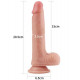 Телесный фаллоимитатор 8 Dual-Layered Silicone Nature Cock - 20,5 см.