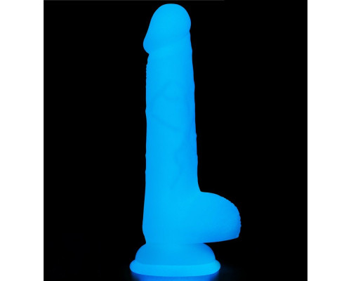 Светящийся в темноте фаллоимитатор 7 Inch Lumino Play Silicone Dildo - 18 см.