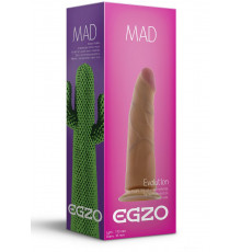 Телесный фаллоимитатор без мошонки Mad Cactus - 17,5 см.