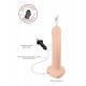 Телесный фаллос с имитацией эякуляции Silicon Cum Dildo L - 19,6 см.