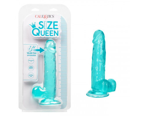 Голубой фаллоимитатор Size Queen 6  - 20,25 см.