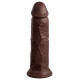 Заказать Коричневый фаллоимитатор 8  Silicone Dual Density Cock - 22,8 см.