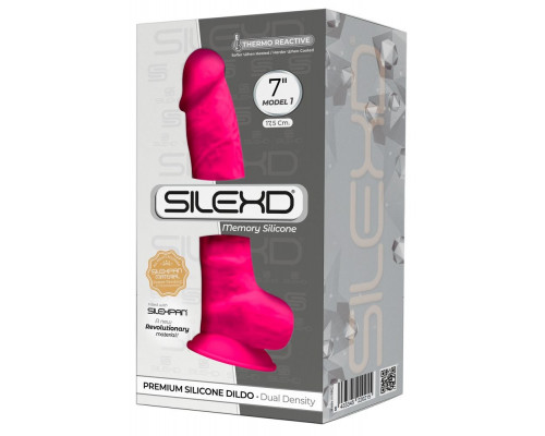 Заказать Розовый фаллоимитатор-реалистик Premium Dildo 7  Model 1 Premium - 17,5 см.