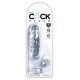 Заказать Прозрачный фаллоимитатор King Cock Clear 6  Cock with Balls - 17,8 см.