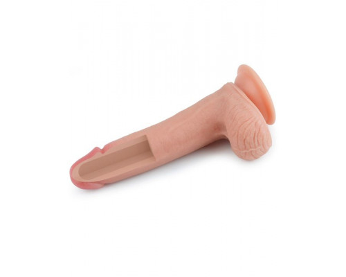 Телесный фаллоимитатор 8 Dual-Layered Silicone Nature Cock - 20,5 см.