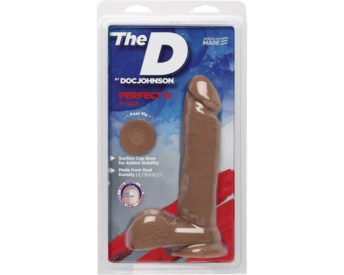 Заказать Фаллоимитатор-мулат The D Perfect D 8  Caramel - 20,3 см.