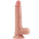 Телесный фаллоимитатор 8 Dual-Layered Silicone Nature Cock - 20,5 см.