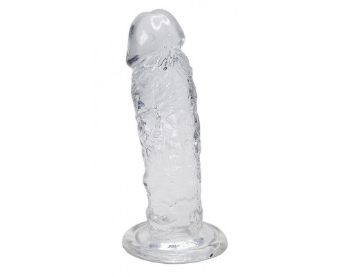 Прозрачный фаллоимитатор на присоске Majestic Jelly Dildo - 14,7 см.