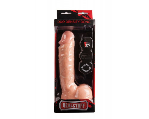 Заказать Телесный фаллоимитатор REALSTUFF DUO DENSITY DONG 9INCH - 22,9 см.