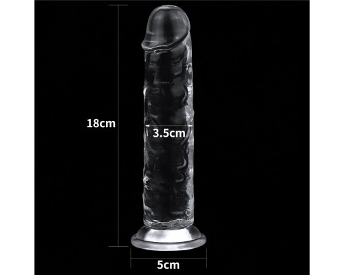 Заказать Прозрачный фаллоимитатор на присоске Flawless Clear Dildo - 18 см.