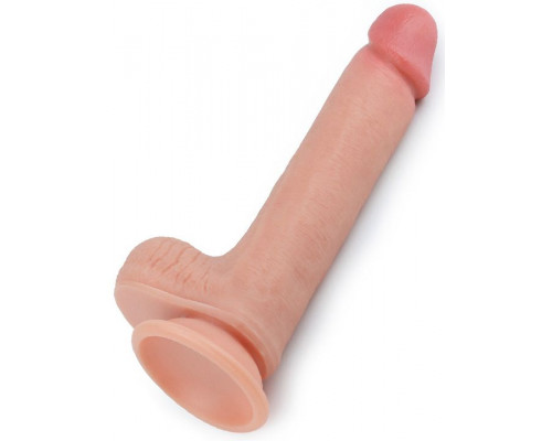 Телесный фаллоимитатор 8 Dual-Layered Silicone Nature Cock - 20,5 см.