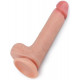 Телесный фаллоимитатор 8 Dual-Layered Silicone Nature Cock - 20,5 см.