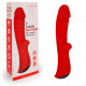 Заказать Красный вибромассажер 5  Silicone Wild Passion - 19,1 см.