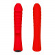 Заказать Красный вибромассажер 5  Silicone Wild Passion - 19,1 см.