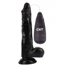 Черный вибратор-реалистик 8.5 Vibrating Beginner Dildo - 21,5 см.