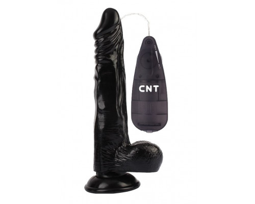 Черный вибратор-реалистик 8.5 Vibrating Beginner Dildo - 21,5 см.