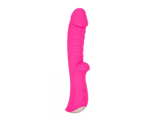 Заказать Ярко-розовый вибромассажер 5  Silicone Wild Passion - 19,1 см.