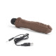 Заказать Коричневый вибратор-реалистик 8  Girthy Realistic Vibrator - 24,5 см.