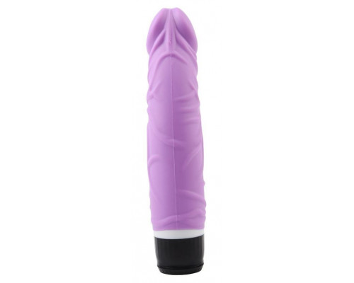 Заказать Фиолетовый вибратор-реалистик Thick Realistic Dildo - 19,5 см.