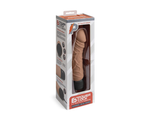 Заказать Кофейный вибратор-реалистик 6.5  Girthy Realistic Vibrator - 19 см.