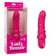 Заказать Розовый вибратор-реалистик с блестками Naughty Bits Lady Boner Bendable Personal Vibrator - 20 см.