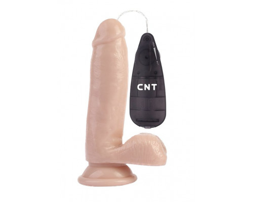 Телесный вибратор-реалистик 6.7 Stud Realistic Dildo - 17,5 см.