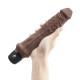 Заказать Коричневый вибратор-реалистик 8  Girthy Realistic Vibrator - 24,5 см.