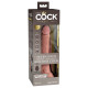 Заказать Телесный вибратор 7  Vibrating Silicone Dual Density Cock with Remote с пультом ДУ - 21 см.