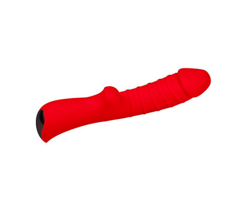 Заказать Красный вибромассажер 5  Silicone Wild Passion - 19,1 см.