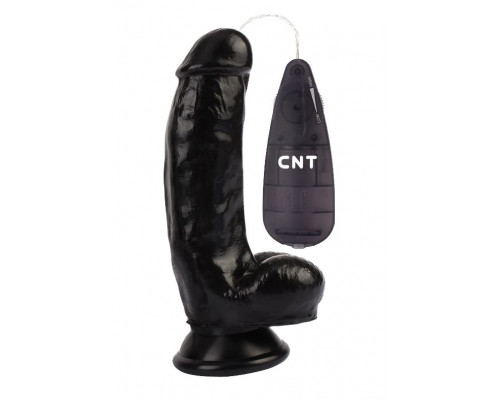 Черный вибратор-реалистик 6.9   Stud Realistic Dildo - 17,5 см.