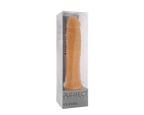 Заказать Телесный вибратор-реалистик PURRFECT SILICONE CLASSIC 8.5INCH - 21,5 см.