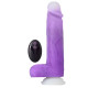 Фиолетовый вибратор-реалистик Encore 8 Inch Vibrating Dildo - 21,6 см.