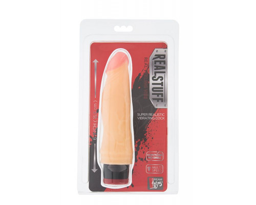 Вибратор-реалистик REALSTUFF MULTISPEED VIBRATOR 6INCH - 15,5 см.