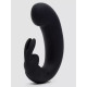 Черный мини-вибратор  кролик  Sensation Rechargeable G-Spot Rabbit Vibrator - 11,4 см.