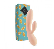 Бежевый вибратор-кролик Lea Rabbit Vibrator - 20,2 см.