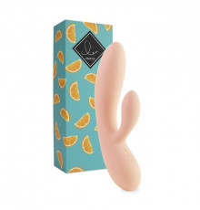 Бежевый вибратор-кролик Lea Rabbit Vibrator - 20,2 см.