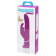 Лиловый вибратор Curve Thrusting Rechargeable Rabbit Vibrator - 24,1 см.