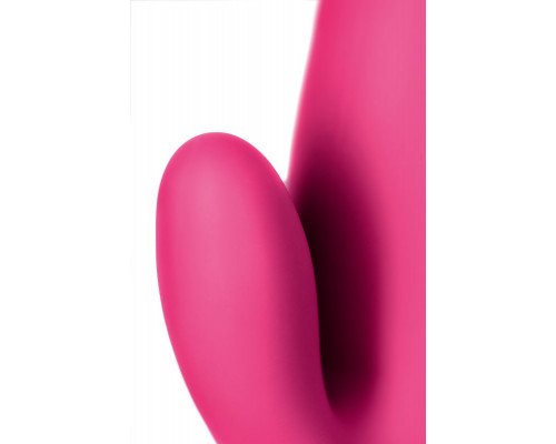 Ярко-розовый вибратор  Satisfyer Mr. Rabbit с клиторальным отростком - 22,1 см.