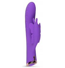 Фиолетовый вибратор-кролик The Princess Butterfly Vibrator - 20,5 см.