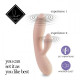 Заказать Бежевый вибратор-кролик Lea Rabbit Vibrator - 20,2 см.