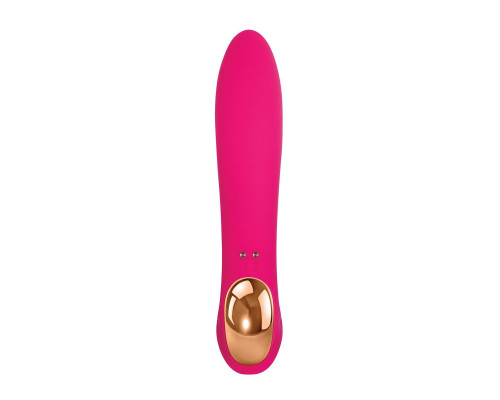 Розовый вибратор с клиторальным отростком Bliss Vibrator - 17,8 см.