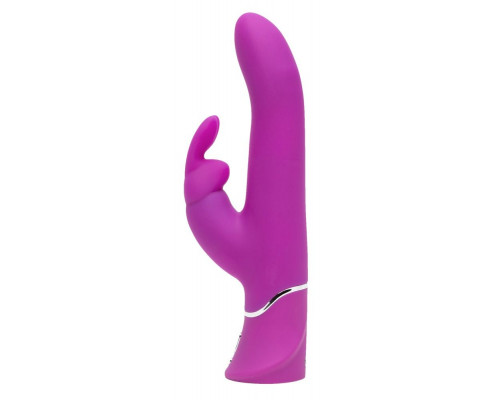 Лиловый вибратор Curve Thrusting Rechargeable Rabbit Vibrator - 24,1 см.