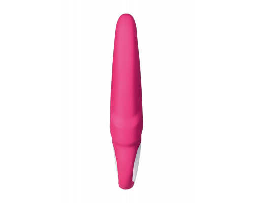 Ярко-розовый вибратор  Satisfyer Mr. Rabbit с клиторальным отростком - 22,1 см.