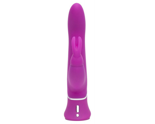 Лиловый вибратор Curve Thrusting Rechargeable Rabbit Vibrator - 24,1 см.