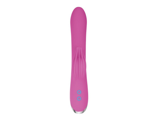 Розовый вибратор-кролик Eve s Clit Tickling Rabbit - 20,4 см.