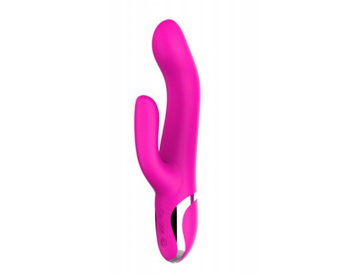 Заказать Розовый вибратор-кролик NAGHI NO.43 RECHARGEABLE DUO VIBRATOR - 23 см.