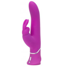 Лиловый вибратор Curve Thrusting Rechargeable Rabbit Vibrator - 24,1 см.